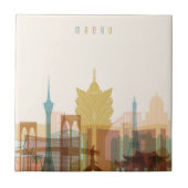 Macao, StadtSkyline der China-| Fliese (Vorderseite)