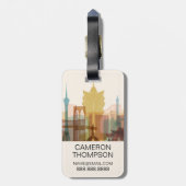 Macao, StadtSkyline der China-| Gepäckanhänger (Rückseite vertikal)