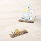 Macao, StadtSkyline der China-| Rechteckiger Pappuntersetzer (Vor Ort)