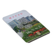 Macao Taipa Cotai Casinos Blick Kühlschrankmagnet Magnet (Rechte Seite)