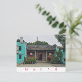 Macao Taipa-Tempelansicht Postkarte (Stehend Vorderseite)