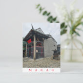 Macao Tempelansicht Postkarte (Stehend Vorderseite)