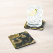 Macaque Bond - Grooming Ritual Getränkeuntersetzer (Rechte Seite)