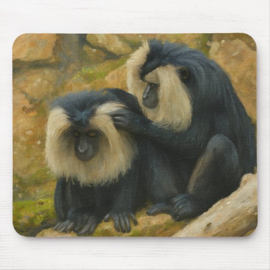 Macaque Bond - Grooming Ritual Mousepad (Vorne)