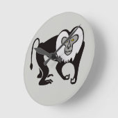 Macaque - rund runde wanduhr (Winkel)