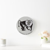 Macaque - runde wanduhr (Zuhause)