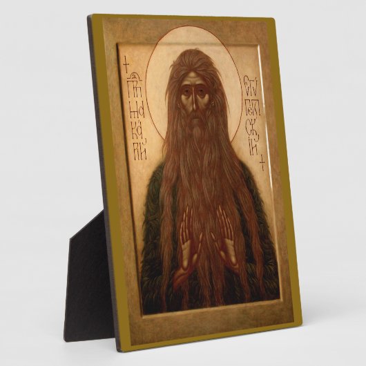 Macarius von Ägypten Fotoplatte (Seite)