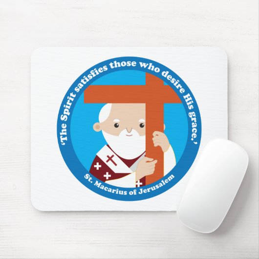 Macarius von Jerusalem Mousepad (Mit Mouse)