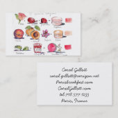 Macaron Aromen durch Carol Gillott Visitenkarte (Vorne/Hinten)