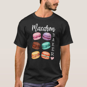 Macaron Baker ein französisches Süßspeise-Dessert  T-Shirt