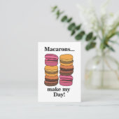 Macaron Bakery Restaurant Konditorei Koch Visitenkarte (Stehend Vorderseite)