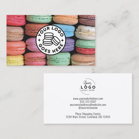 Macaron Bakery Visitenkarte (Vorne/Hinten)