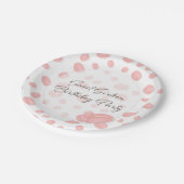 Macaron Birthday Party Pappteller (Schrägansicht)