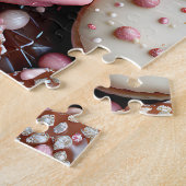 Macaron Blue, Pink und Schokolade Puzzle (Seite)
