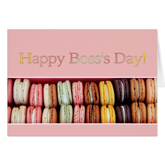 Macaron-Boss-Tageskarte (Vorderseite (Horizontal))