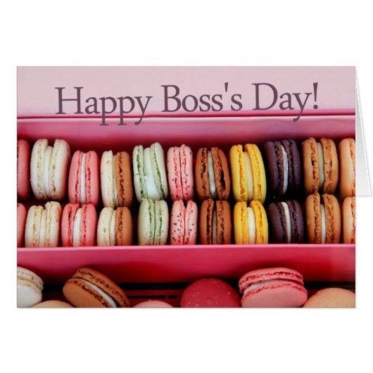 Macaron-Boss-Tageskarte (Vorderseite (Horizontal))