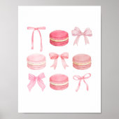 Macaron Bow Print Poster (Vorne)