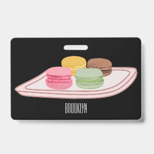 Macaron Cartoon-Illustration  Ausweis