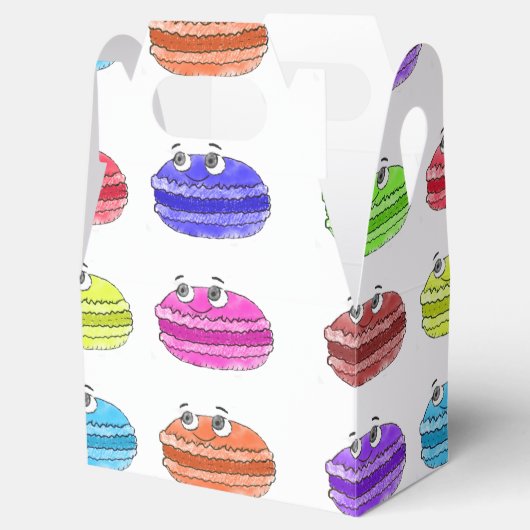 Macaron Cartoon Pattern Geschenkschachtel (Geöffnet)