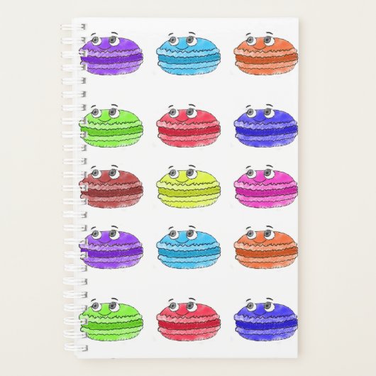 Macaron Cartoon Pattern Planer (Vorderseite)