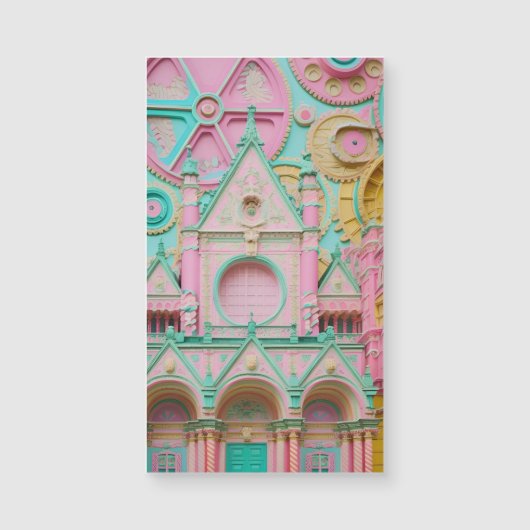 Macaron Castle Magnetkarte (Vorderseite)