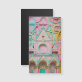 Macaron Castle Magnetkarte (Vorne/Hinten)