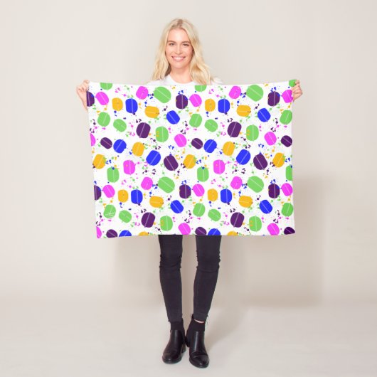 Macaron Confetti Blanket Fleecedecke (Beispiel)