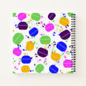 Macaron Confetti Cookie Konditorei Notebook Notizblock (Rückseite)