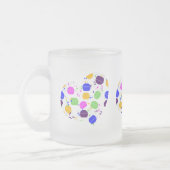 Macaron Confetti Herz Mattglastasse (Links)