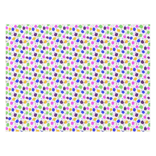 Macaron-Confetti-Tischdecke Tischdecke (Vorderseite (Horizontal))