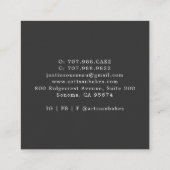 Macaron Cookies Baker Pastry Koch Quadratische Visitenkarte (Rückseite)