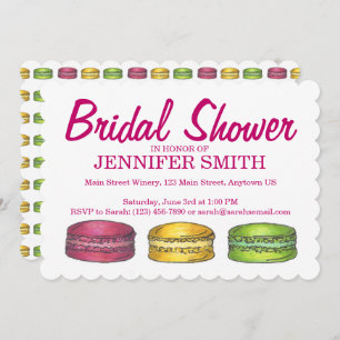 Macaron Cookies Bridal Baby Dusche Einladung