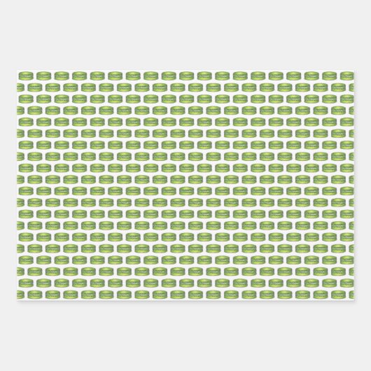 Macaron Cookies French Pastry Food Bakery Café Geschenkpapier Set (Vorderseite 2)