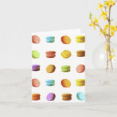 Macaron Cookies Karte (Gelbe Blume)