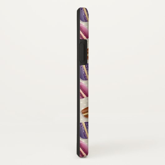 Macaron Cookies Niedliches Monogramm Case-Mate iPhone Hülle (Hinten/Rechts)