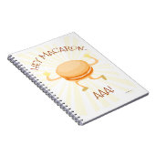 Macaron Dance Cookie Niedlicher Cartoon Spaß Kunst Notizblock (Rechte Seite)