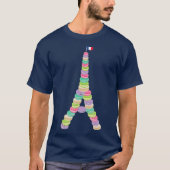 Macaron Eiffel Tower French Macaroon Paris T-Shirt (Vorderseite)