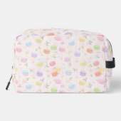 Macaron Floral Pattern in Pastel Colors Waschbeutel (Rückseite)