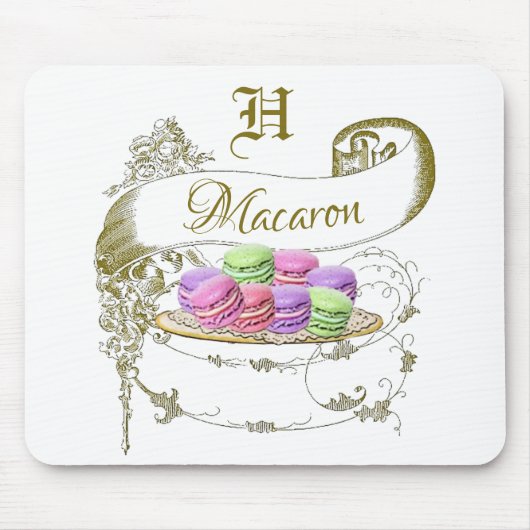 Macaron Französisch Inspiriert Mousepad (Vorne)