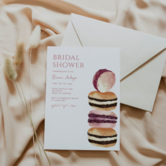 Macaron French Bridal Dusche Einladung