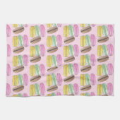 Macaron French Pastry Cookies Macarons Patisserie Geschirrtuch (Horizontal)