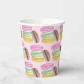Macaron French Pastry Cookies Macarons Patisserie Pappbecher (Links)