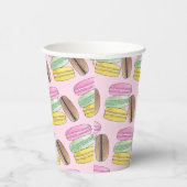 Macaron French Pastry Cookies Macarons Patisserie Pappbecher (Rechts)
