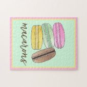 Macaron French Pastry Cookies Macarons Patisserie Puzzle (Horizontal)