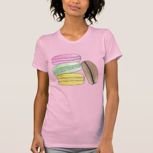 Macaron French Pastry Cookies Macarons Patisserie T-Shirt (Vorderseite)