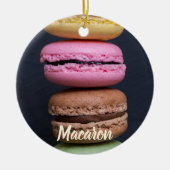 Macaron Gebäck für Geschenkartikel mit süßem Zahn Keramik Ornament (Vorne)