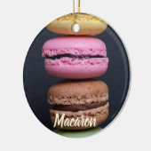 Macaron Gebäck für Geschenkartikel mit süßem Zahn Keramik Ornament (Links)