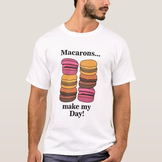 Macaron-Gebäck Süßbäcker T-Shirt (Vorderseite)