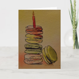Macaron Geburtstags-leere Karte