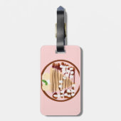 Macaron Gepäckanhänger (Rückseite vertikal)